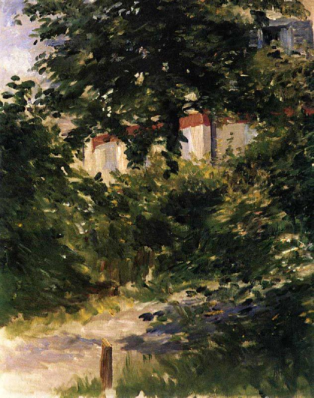 Edouard Manet Gartenweg in Rueil china oil painting image